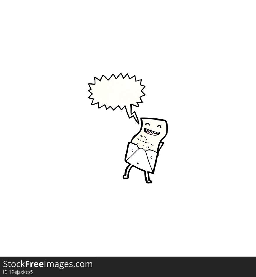 Laughing Letter Cartoon Character