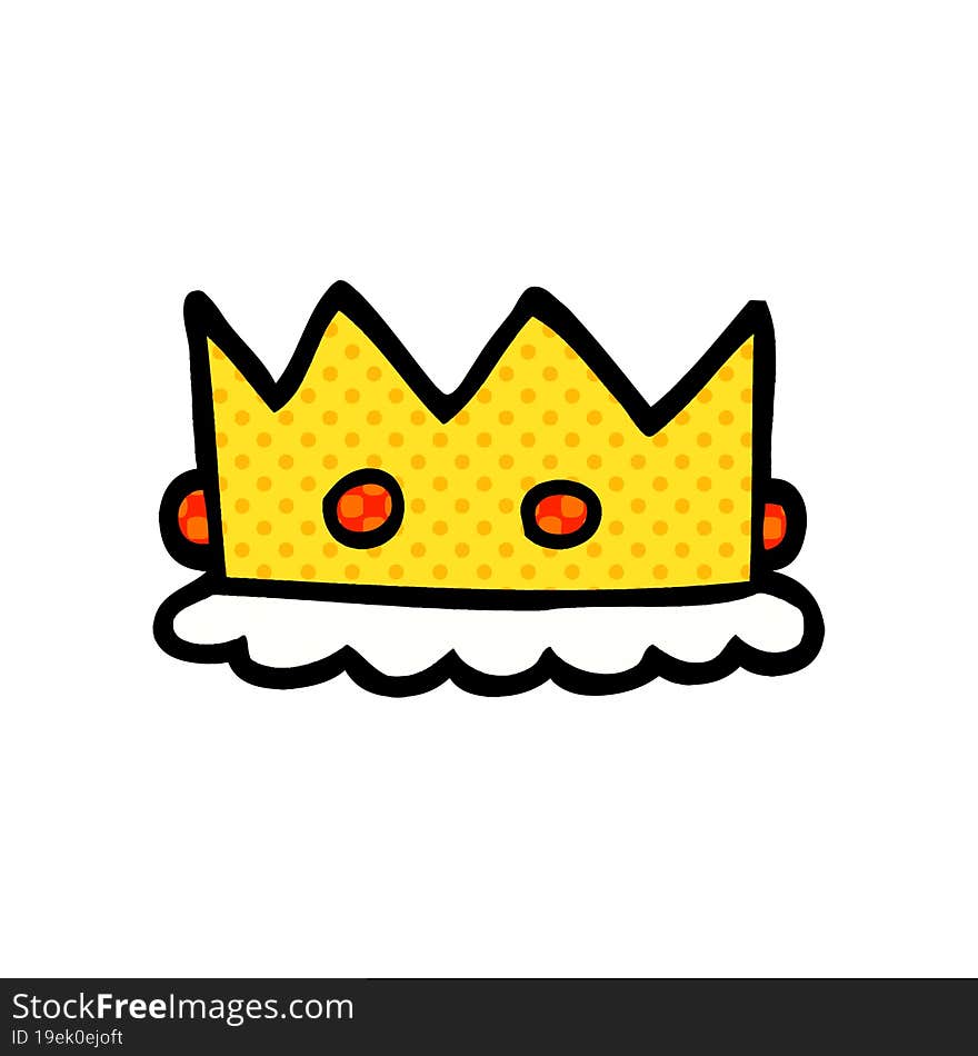 cartoon doodle royal crown