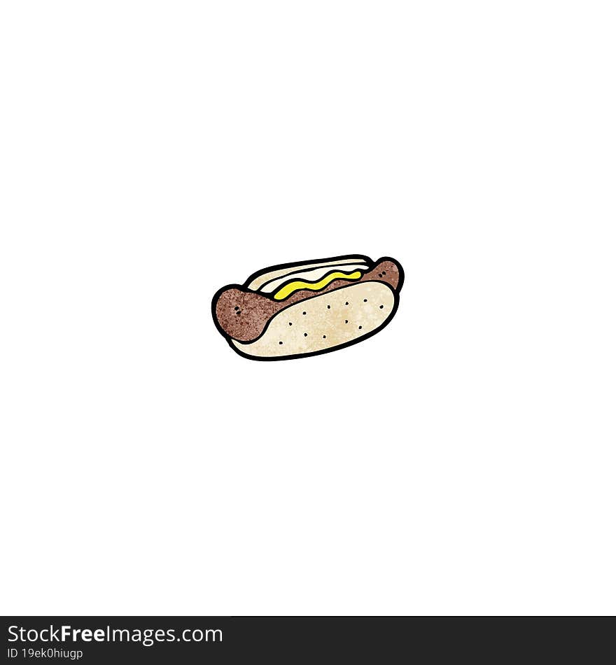 cartoon hotdog