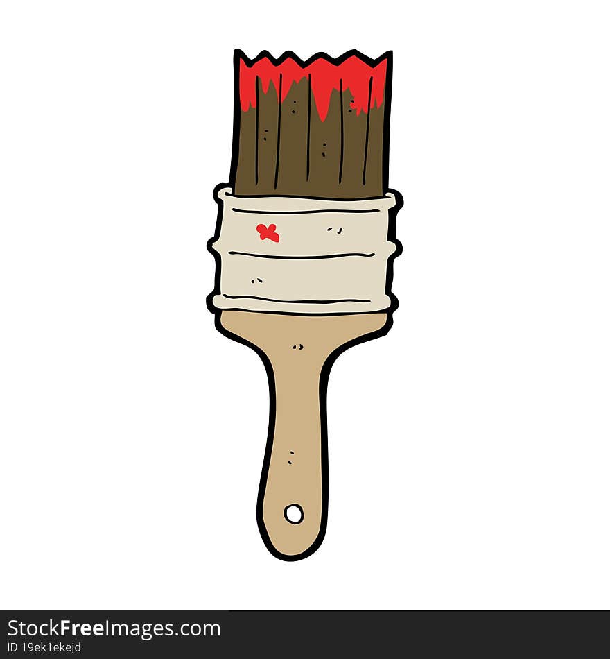 cartoon paint brush