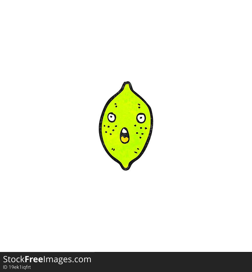 cartoon lime