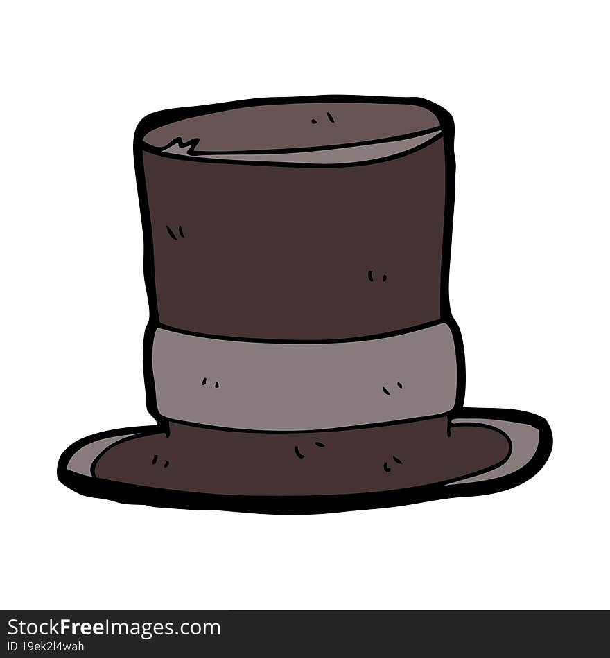 cartoon top hat