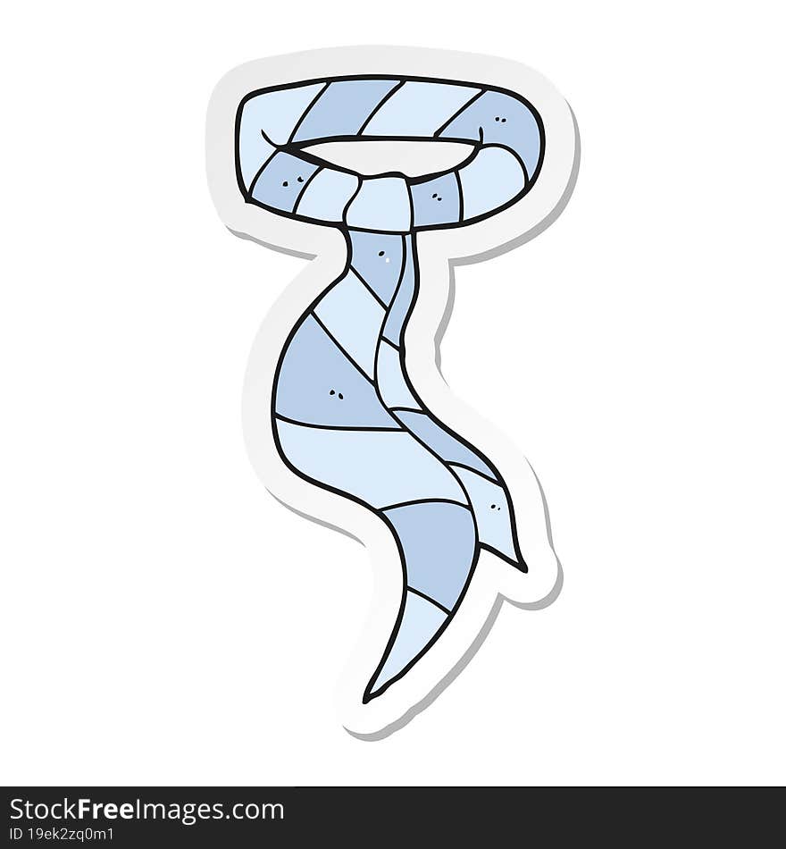 sticker of a cartoon work tie