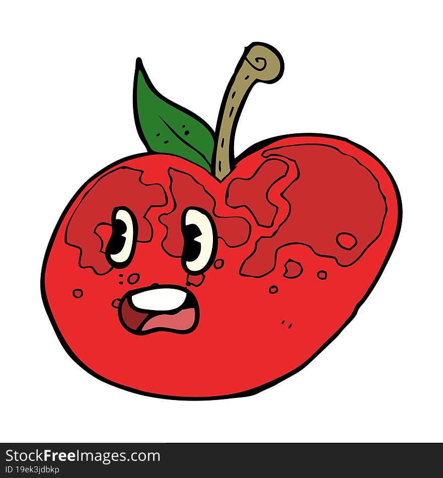 cartoon apple