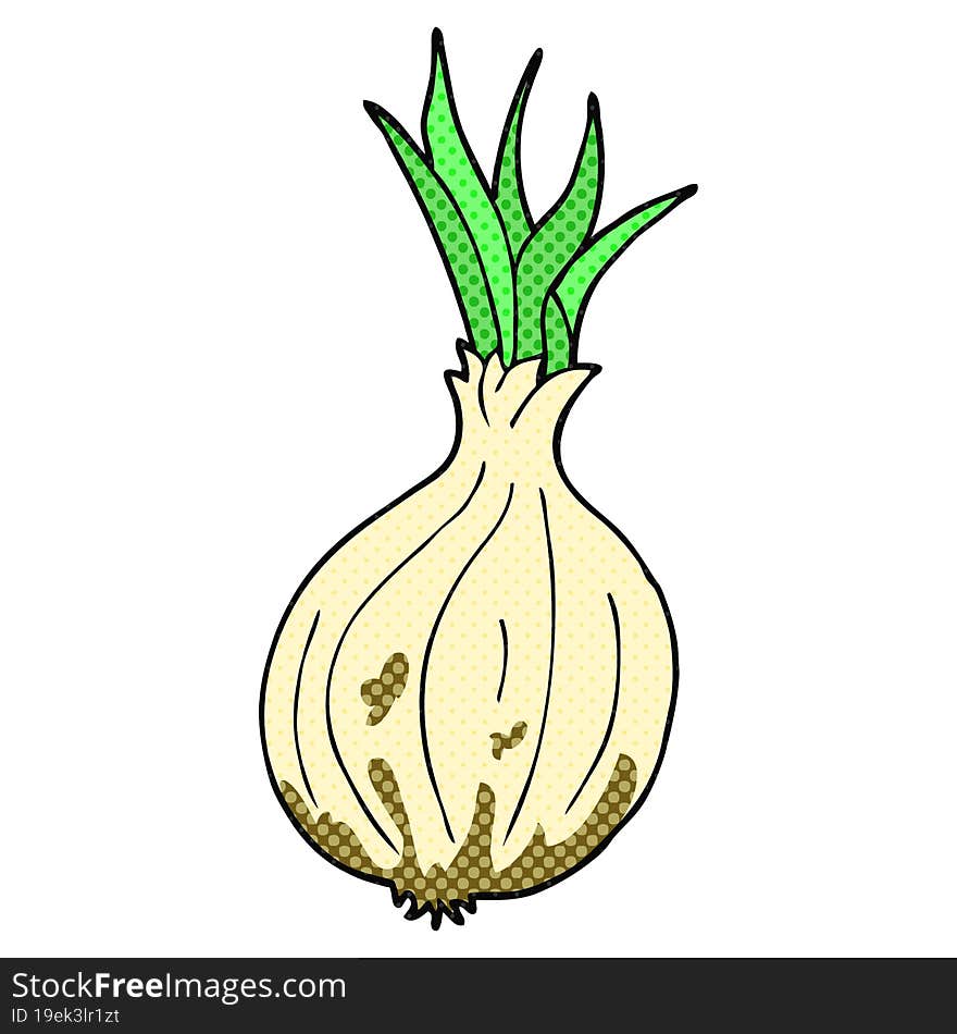 comic book style cartoon onion