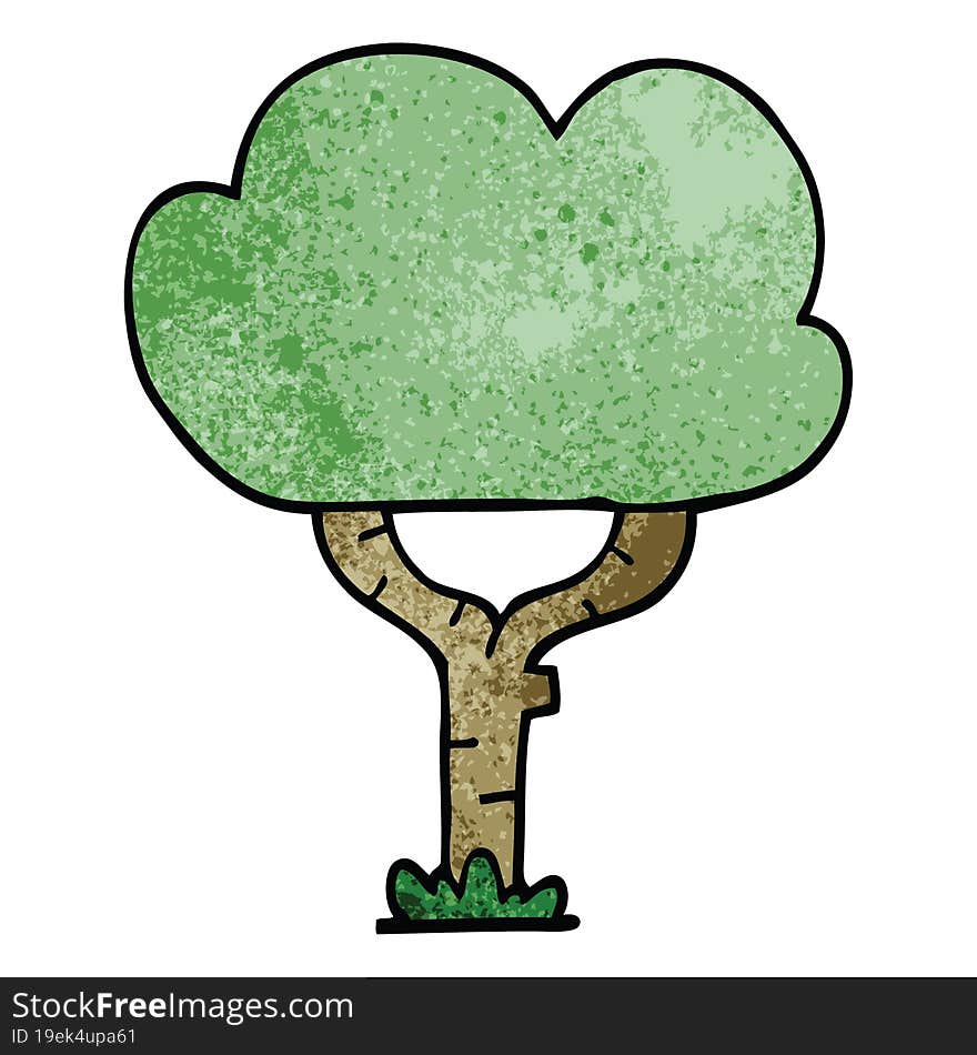 Cartoon Doodle Tree