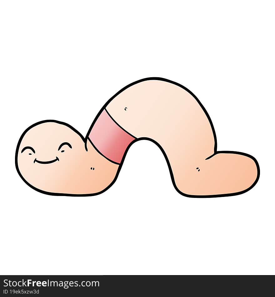 cartoon worm. cartoon worm