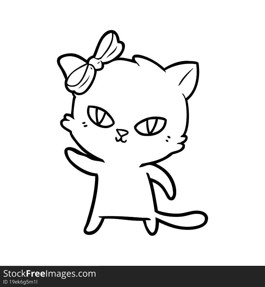 cute cartoon cat. cute cartoon cat