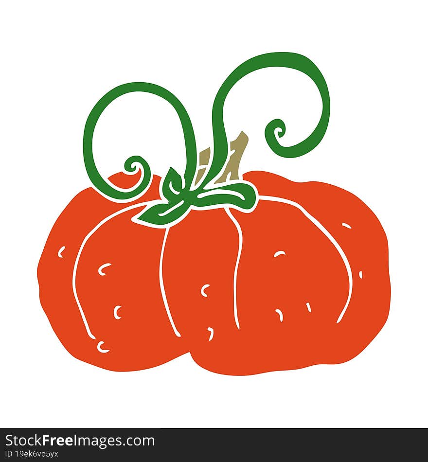 Cartoon Doodle Winter Squash