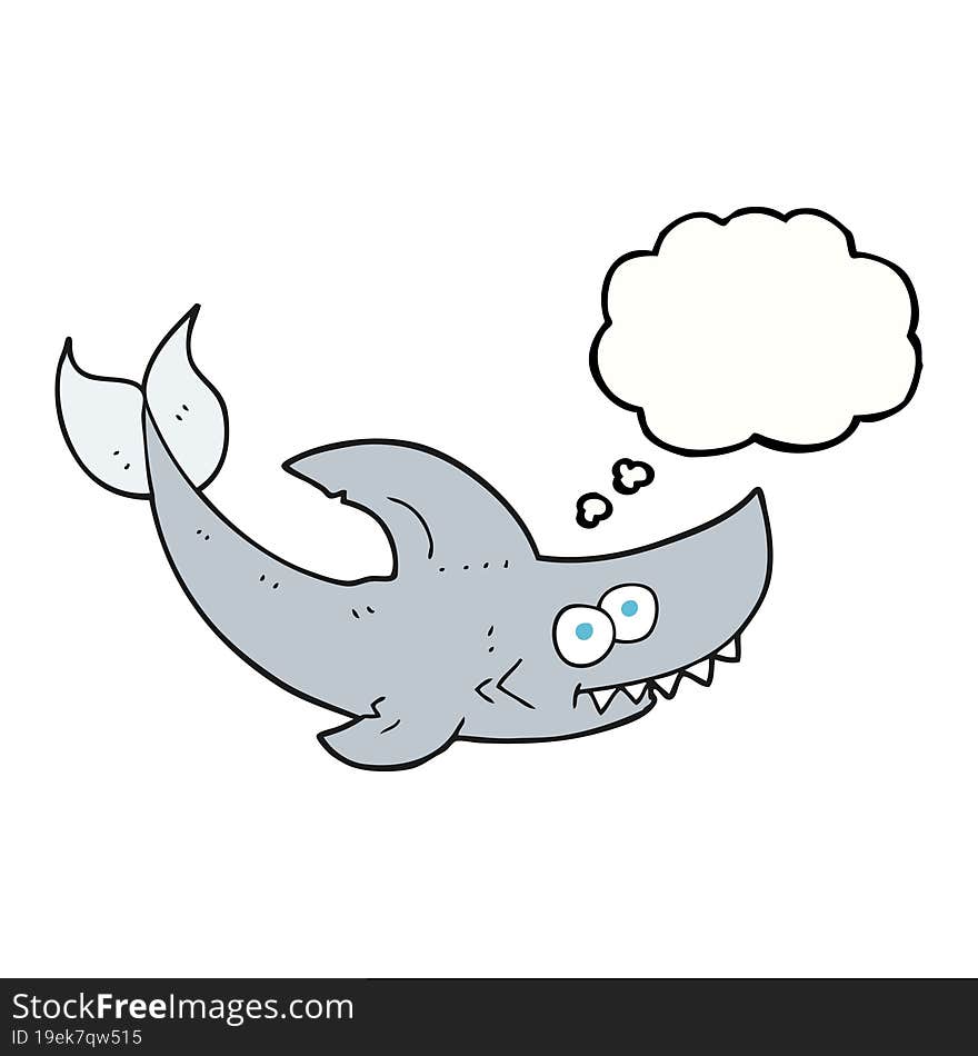 Thought Bubble Cartoon Shark