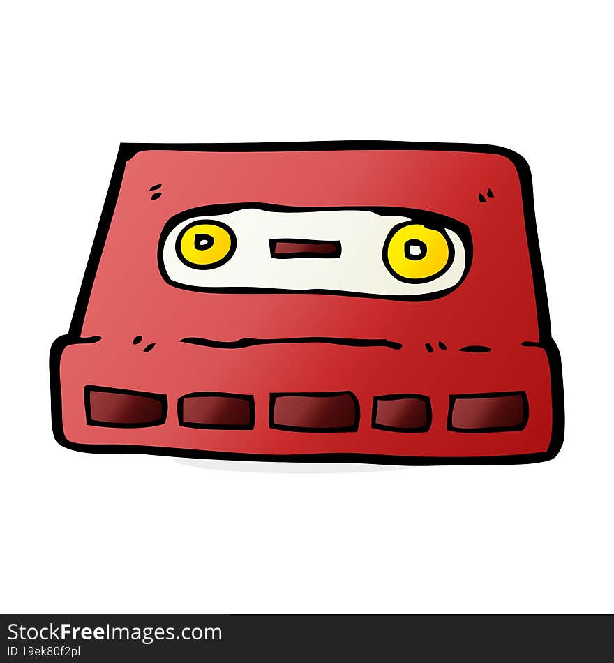 Cartoon Cassette Tape