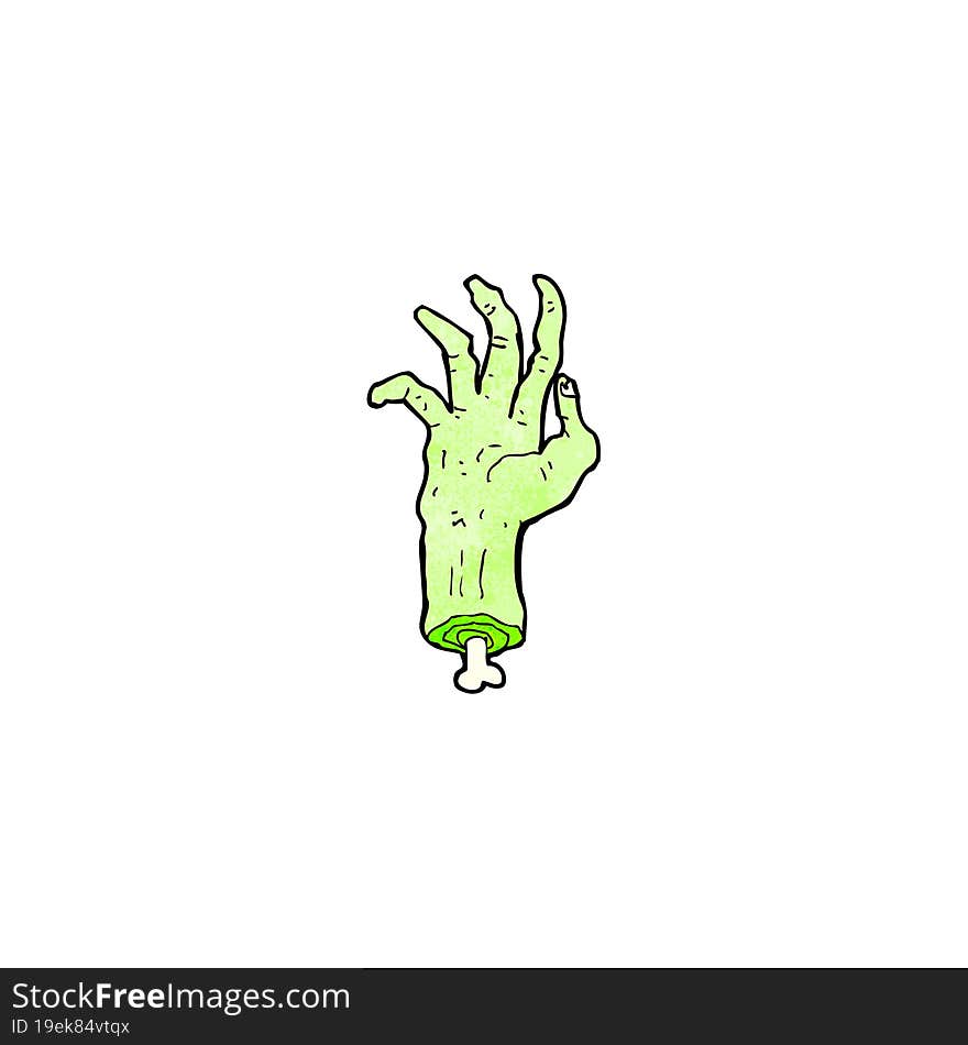 cartoon zombie hand