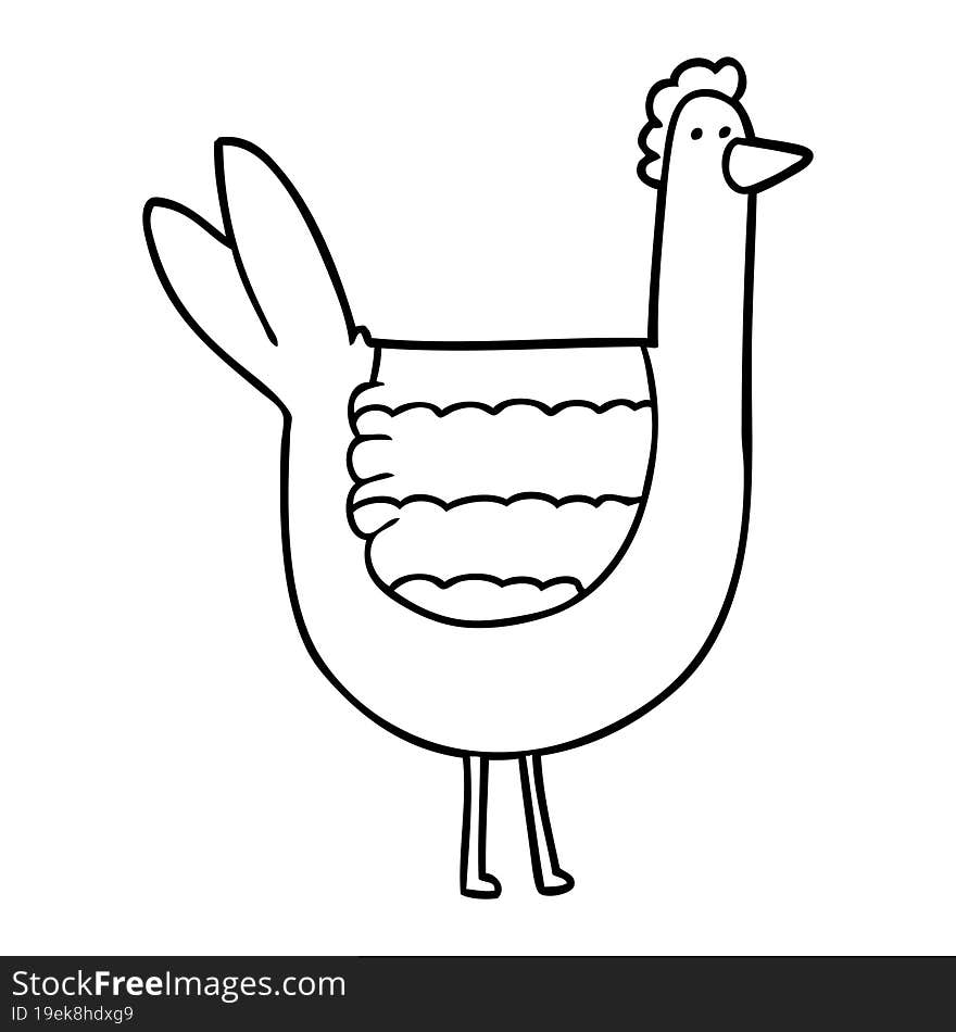 cartoon chicken. cartoon chicken