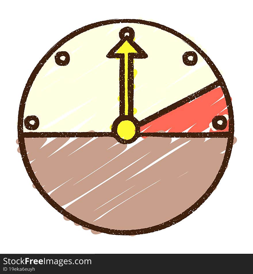 Pressure Gage Chalk Drawing