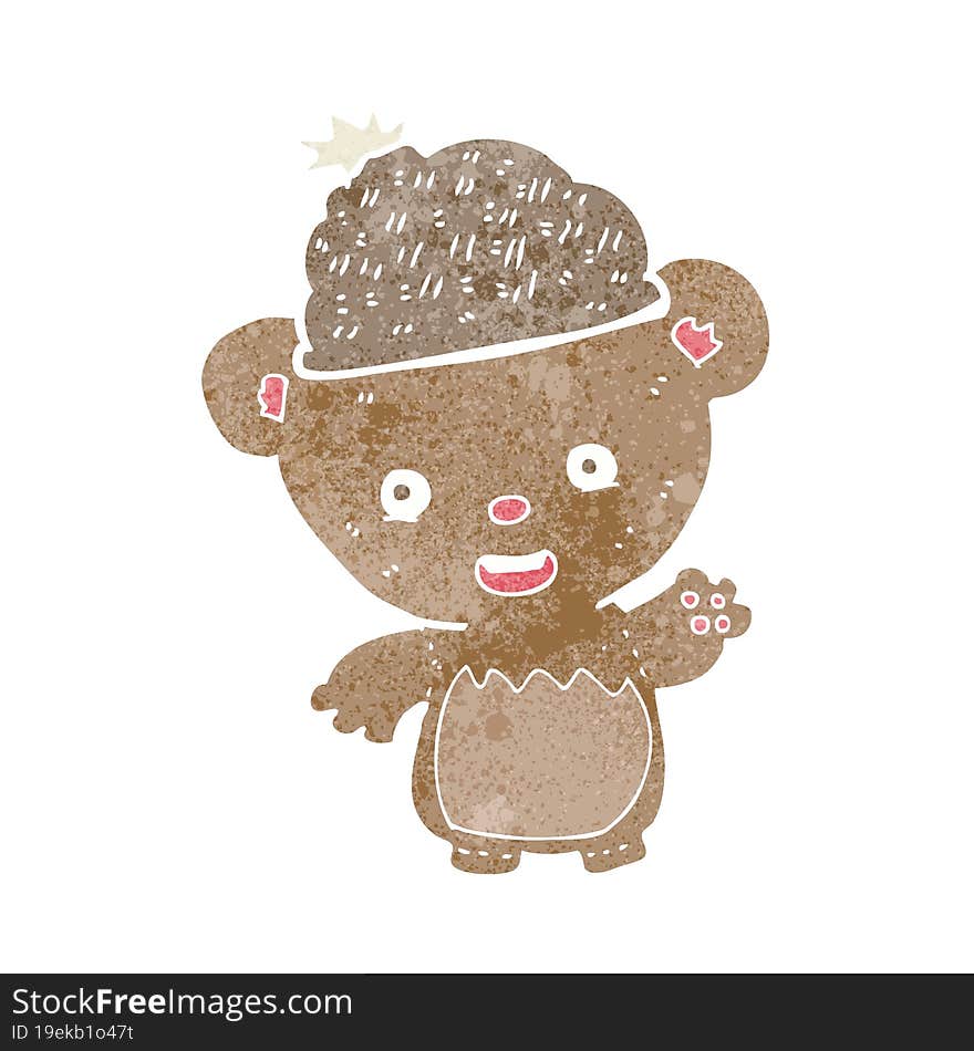 Cartoon Bear In Hat