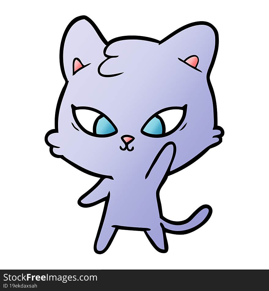 cute cartoon cat. cute cartoon cat