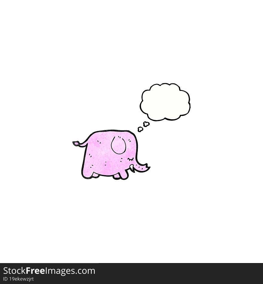 Pink Elephant Cartoon