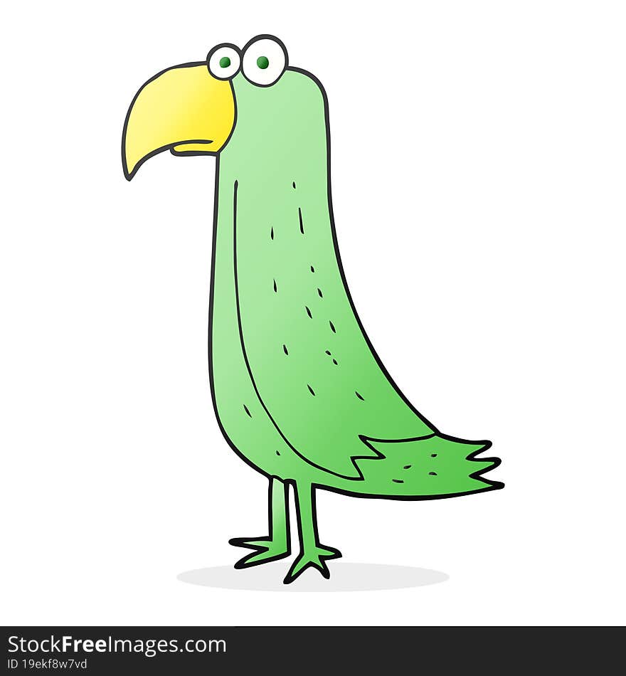 cartoon parrot