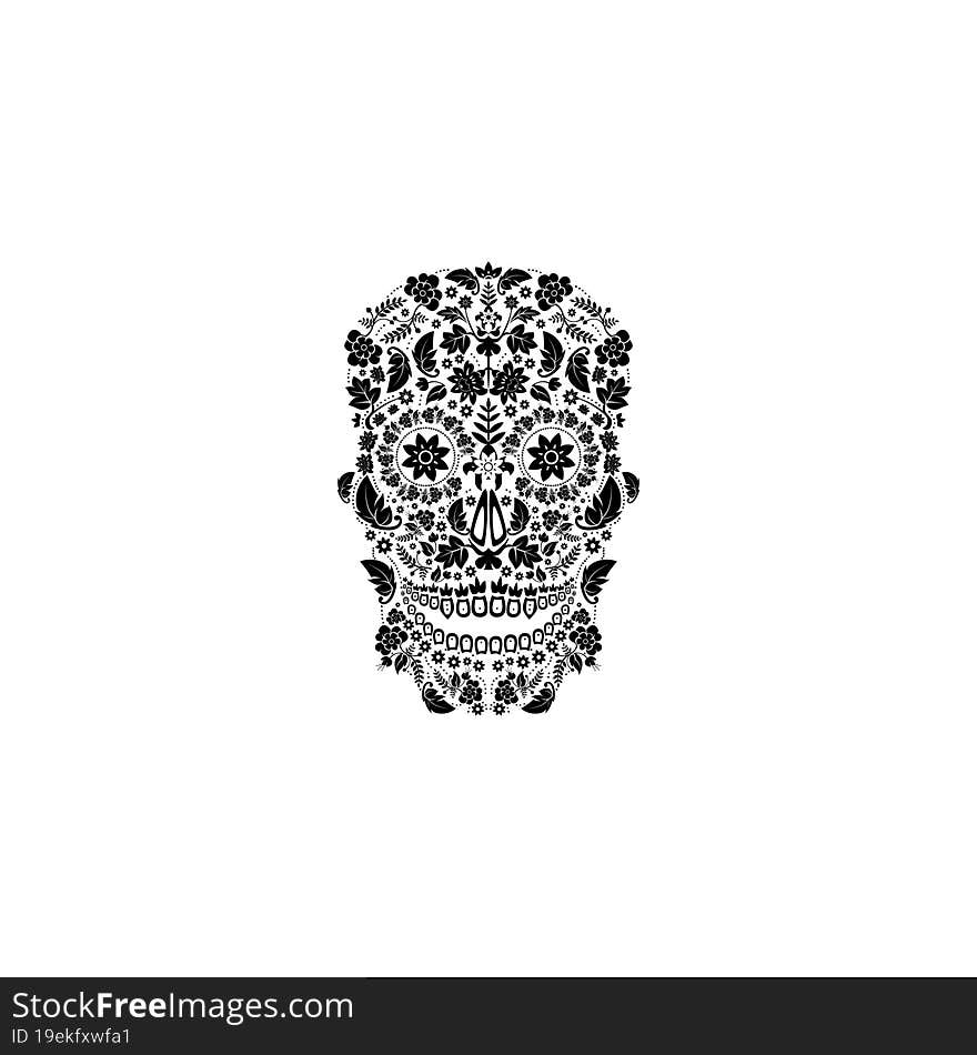 day of the dead skull