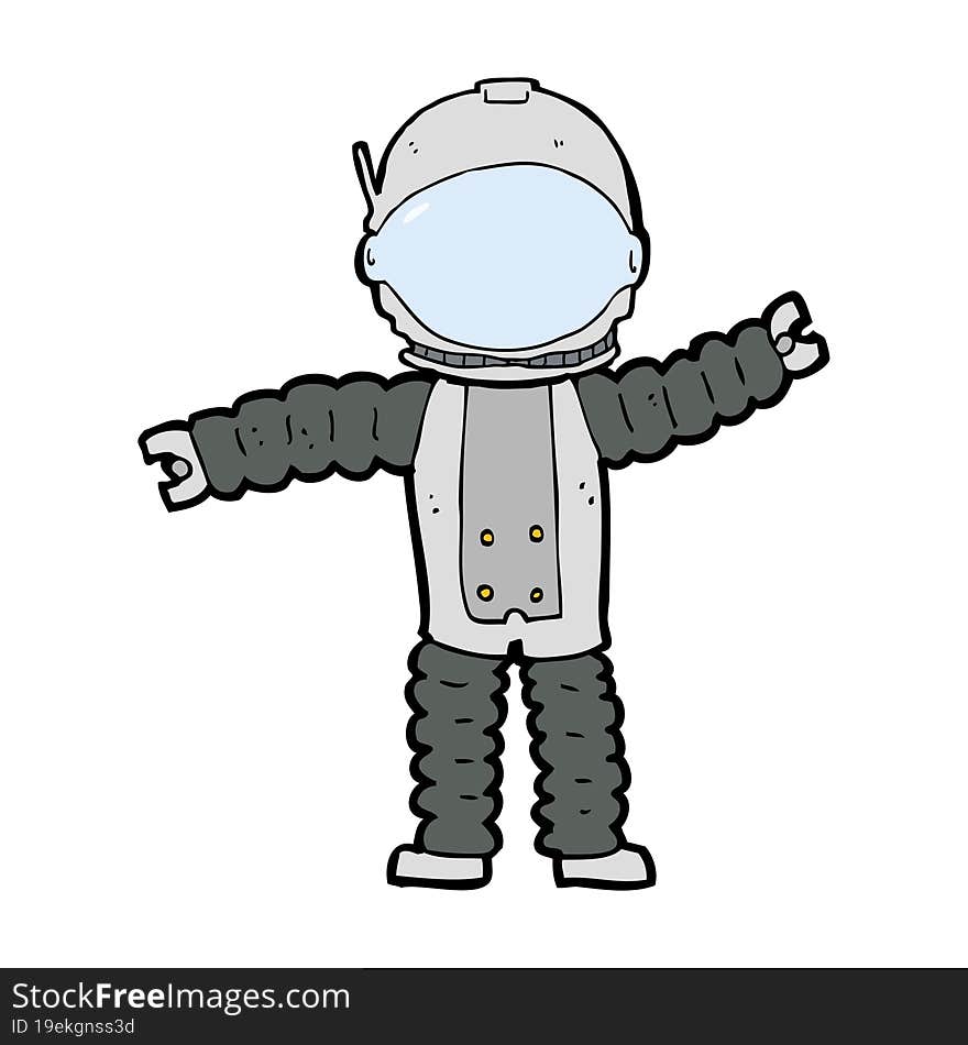 Cartoon Astronaut