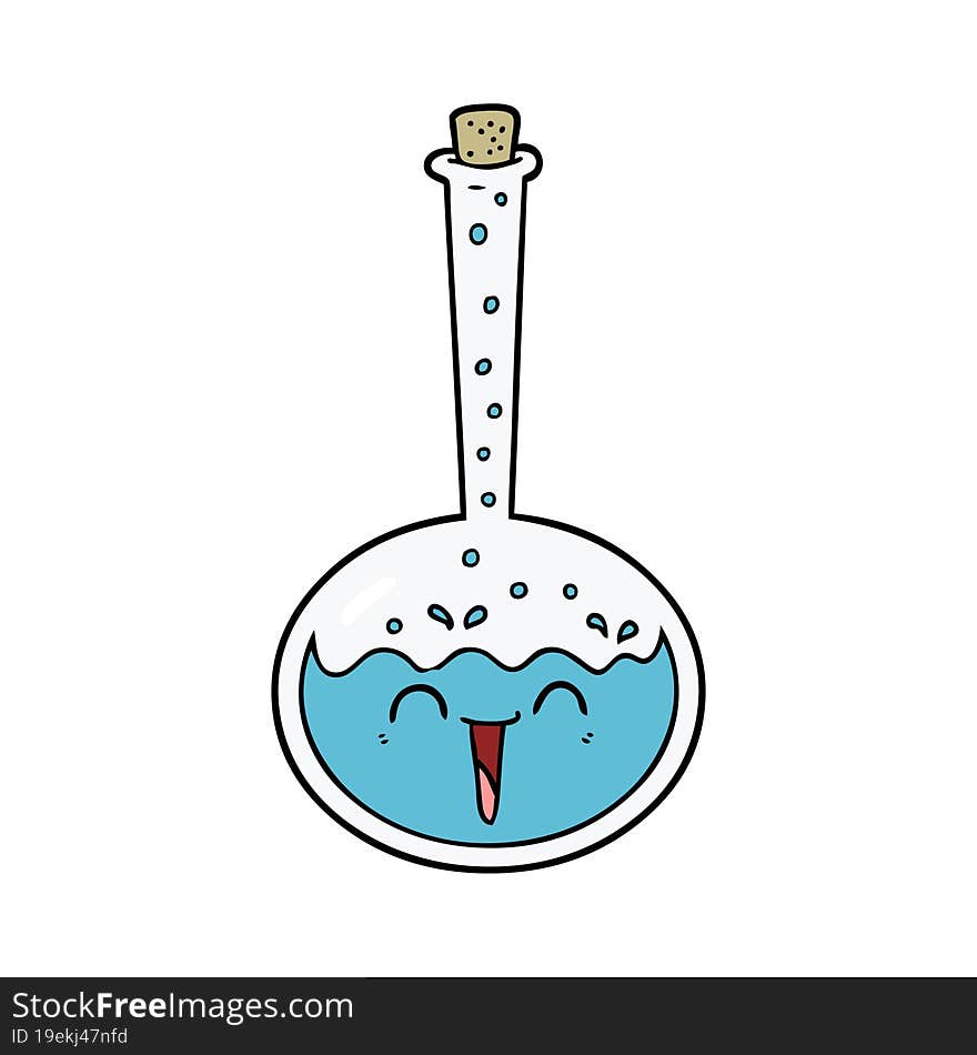 cartoon chemical potion. cartoon chemical potion