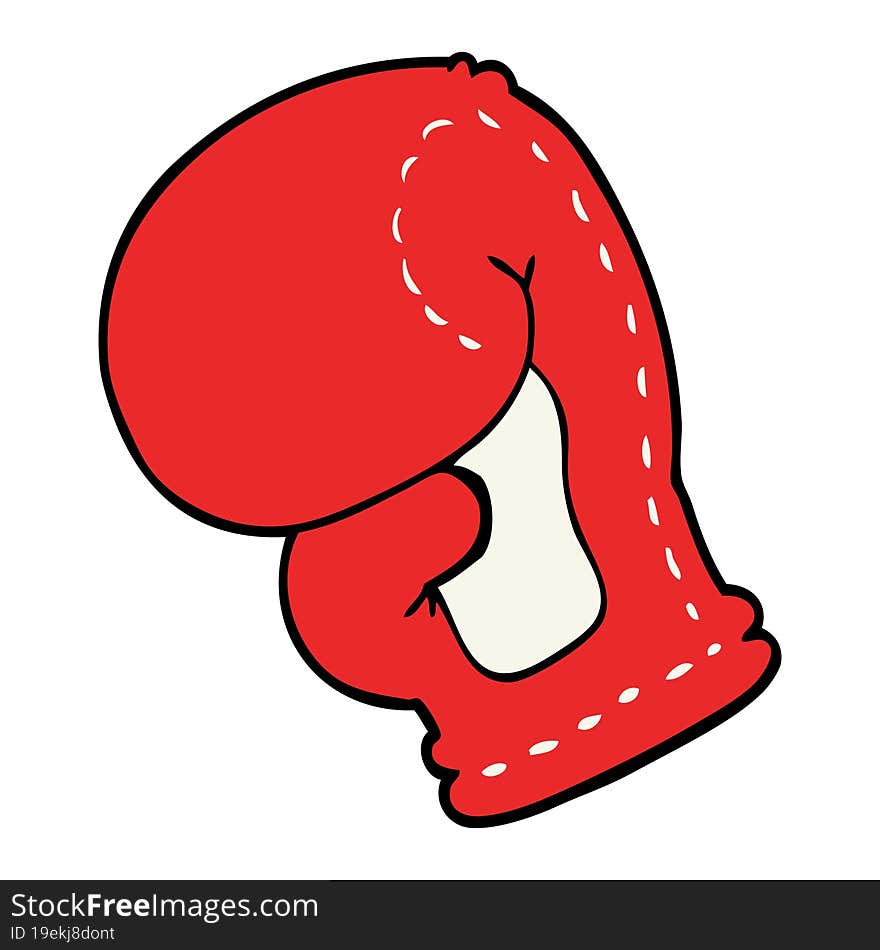 cartoon doodle boxing glove