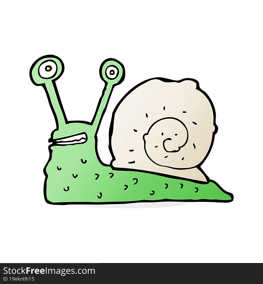 cartoon snail