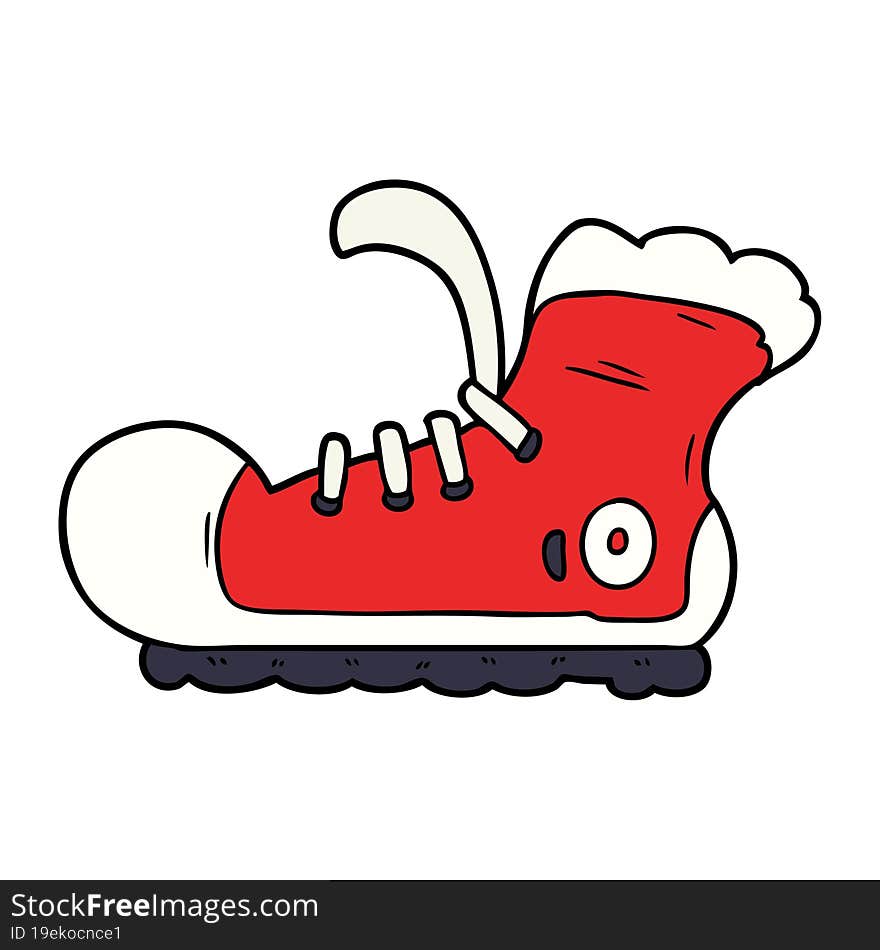 cartoon sneaker. cartoon sneaker