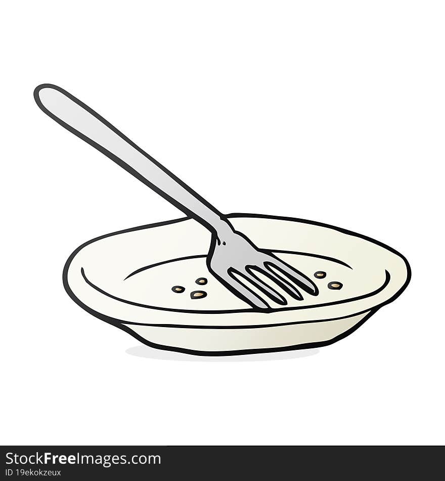 Cartoon Empty Plate