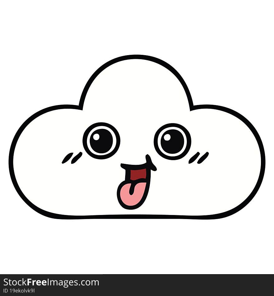 Cute Cartoon Cloud