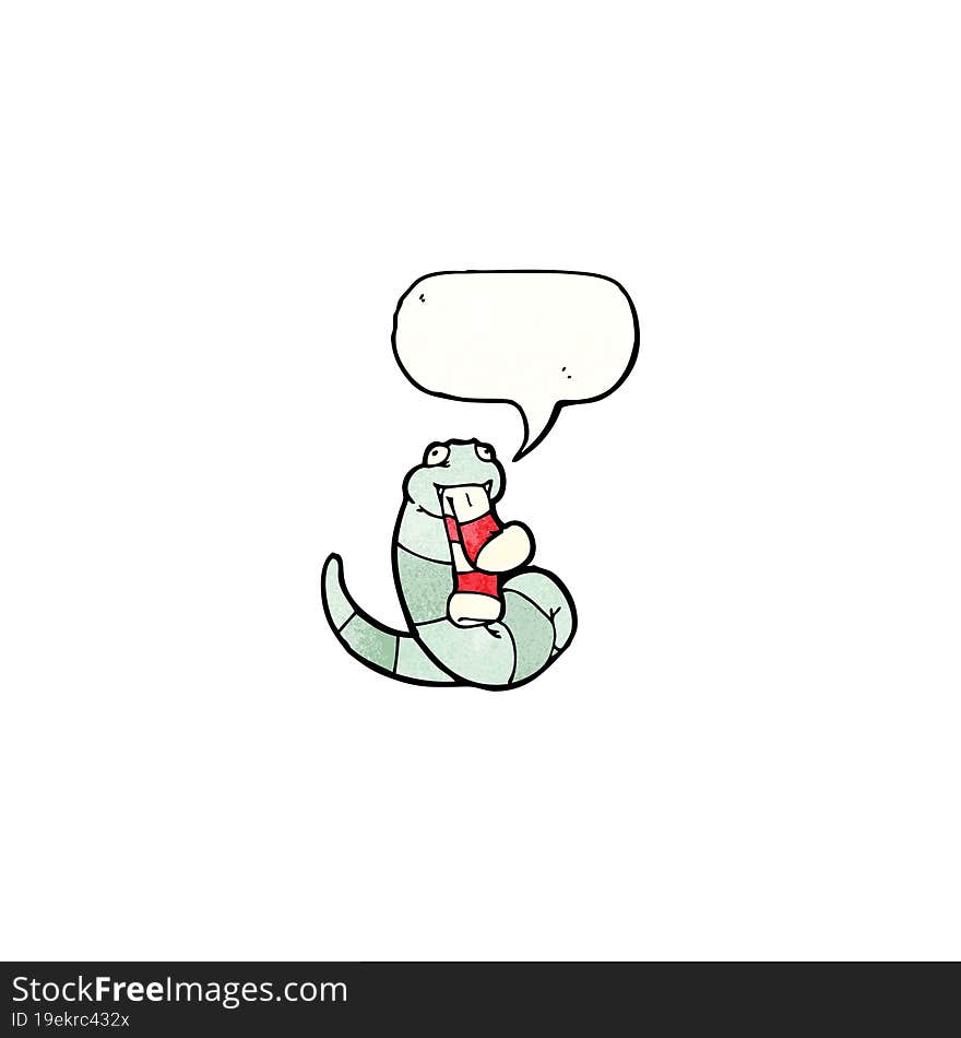 funny cartoon snake