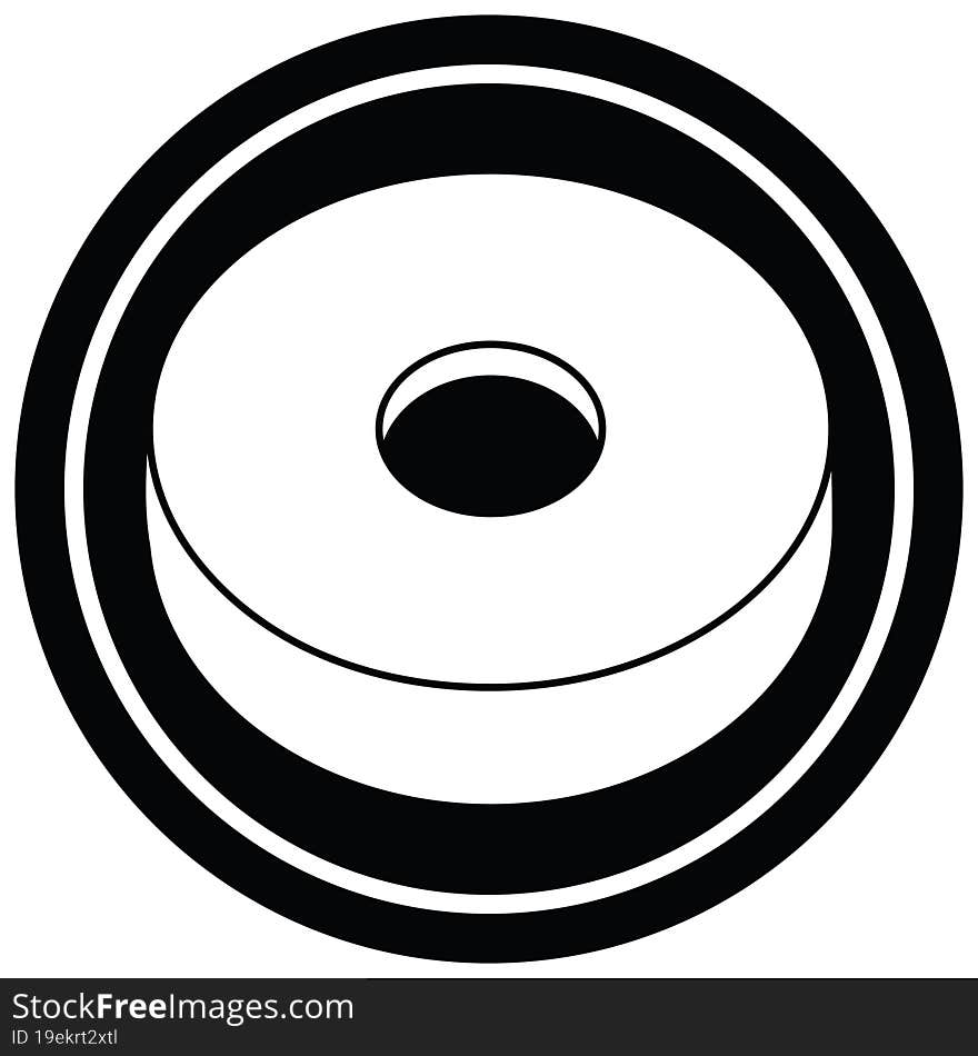 donut graphic circular symbol