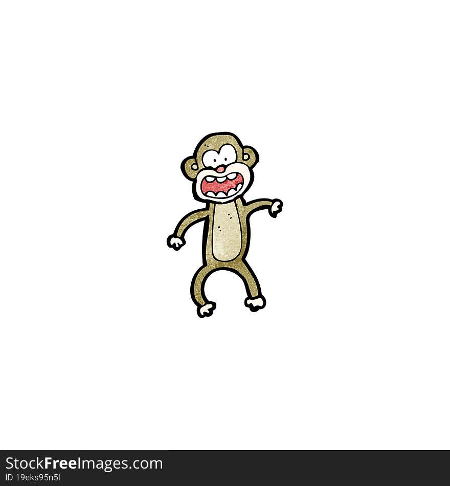 Cartoon Crazy Monkey