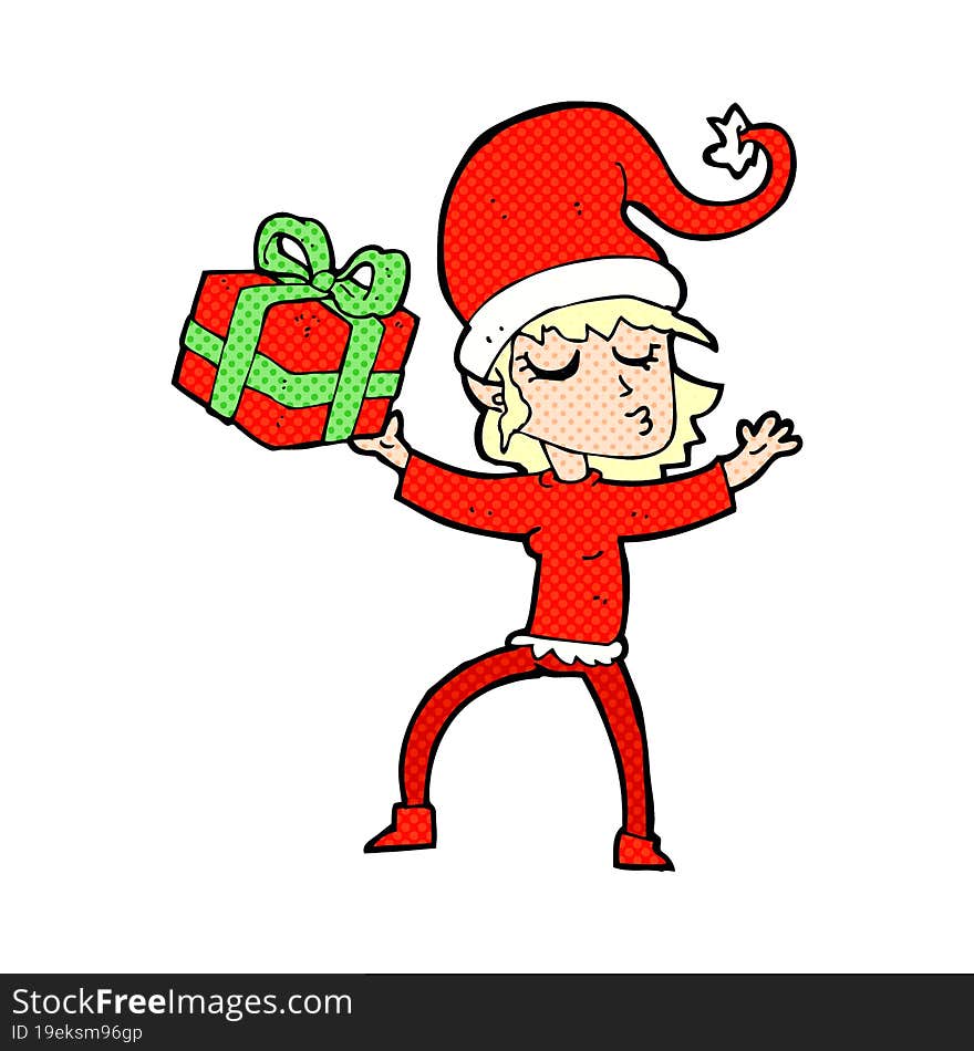 Santa S Helper Cartoon