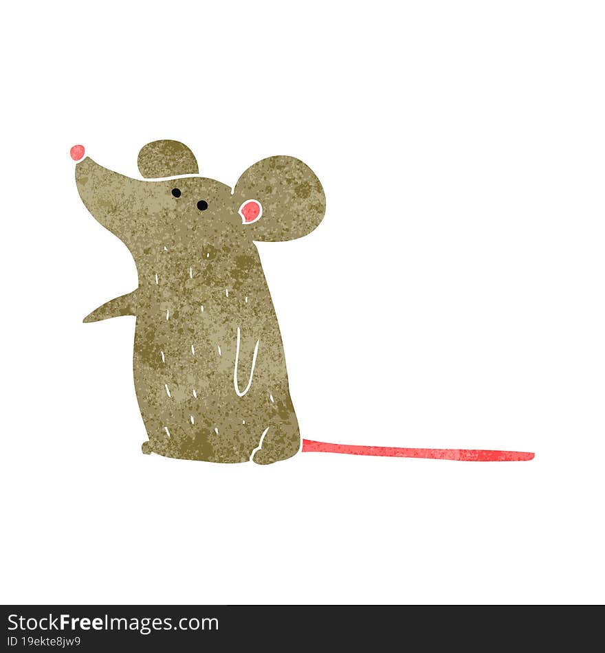 retro cartoon mouse