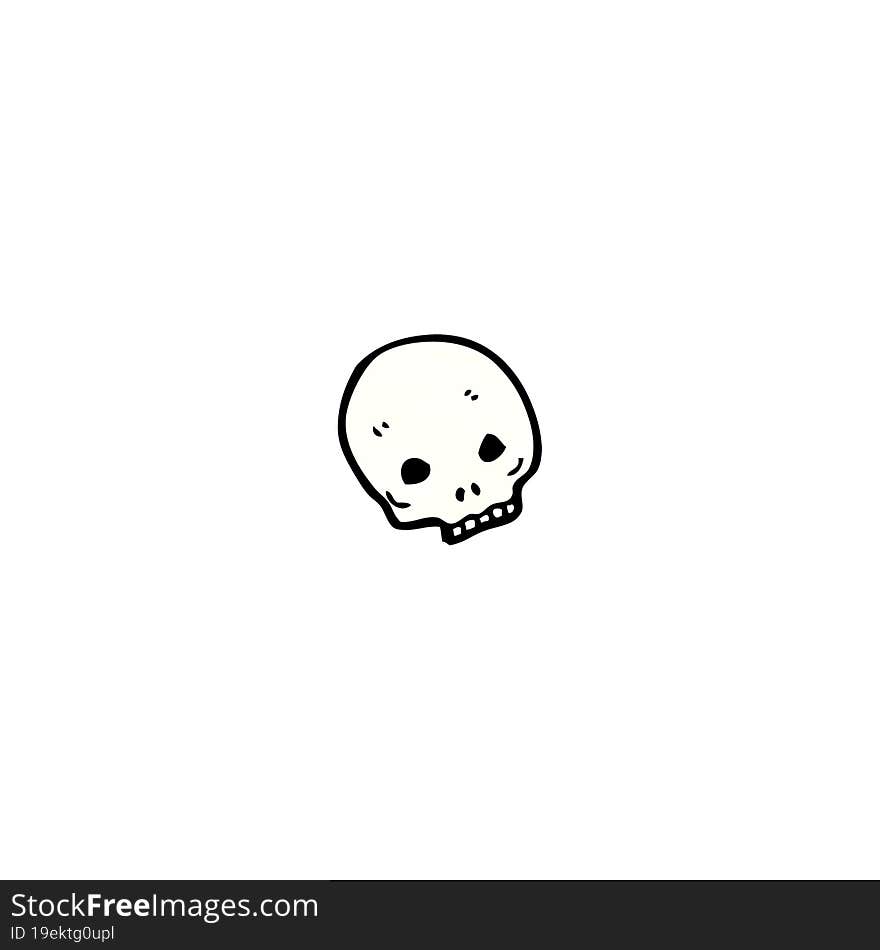 cartoon skull symbol