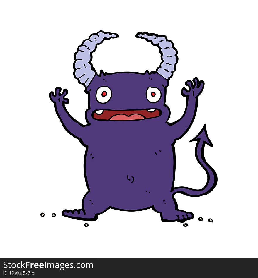 cartoon little devil