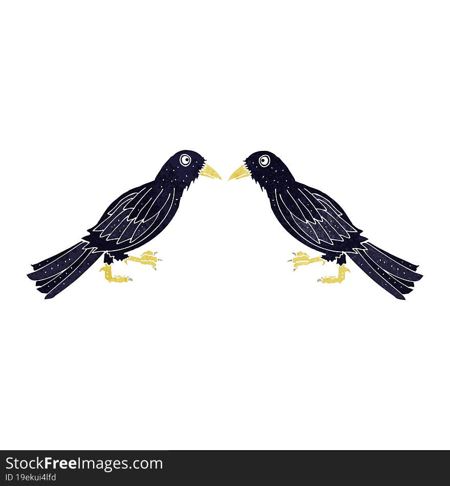 cartoon crows