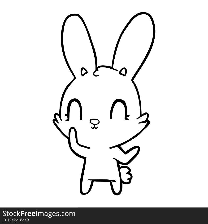 cute cartoon rabbit. cute cartoon rabbit