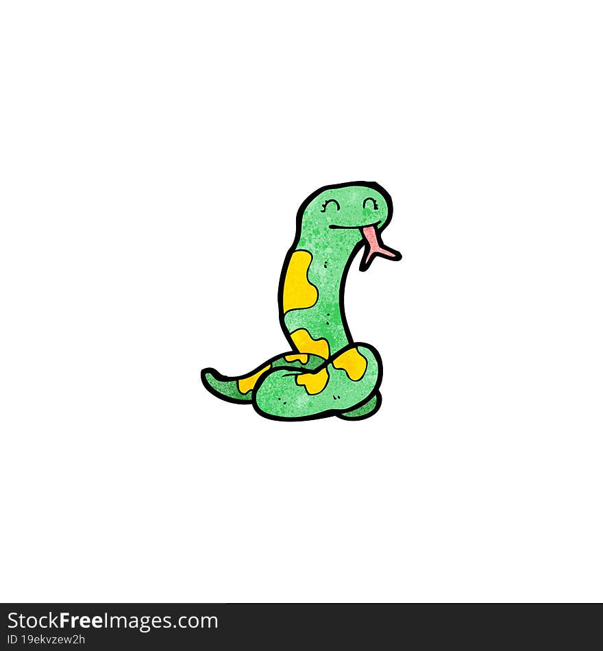 cartoon hissing snake