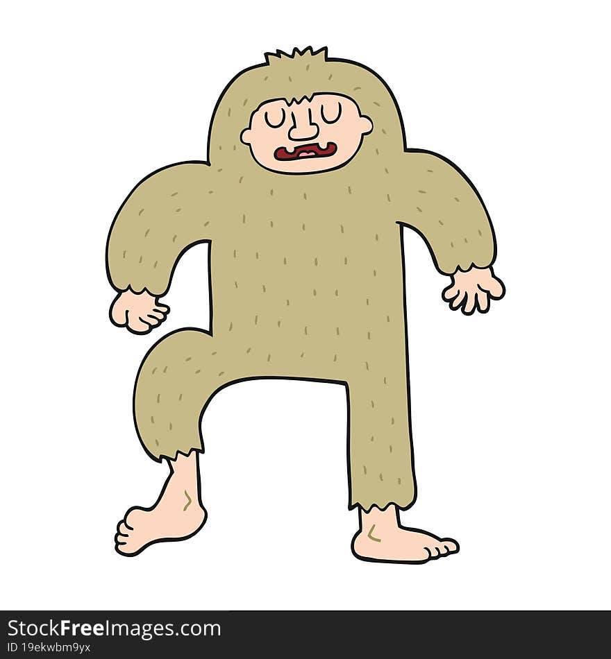 cartoon bigfoot