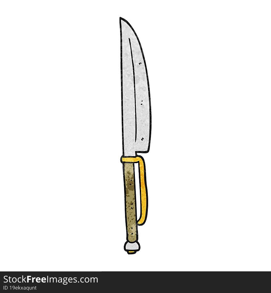 textured cartoon knife