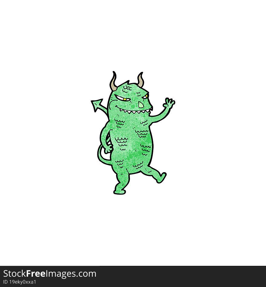 Cartoon Dancing Monster