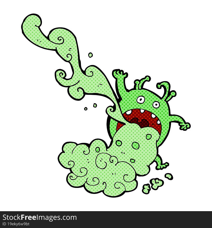 cartoon gross monster