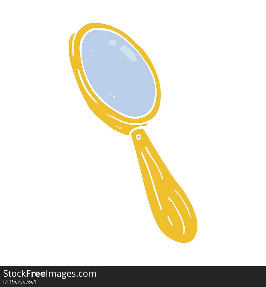 cartoon doodle magnifying glass