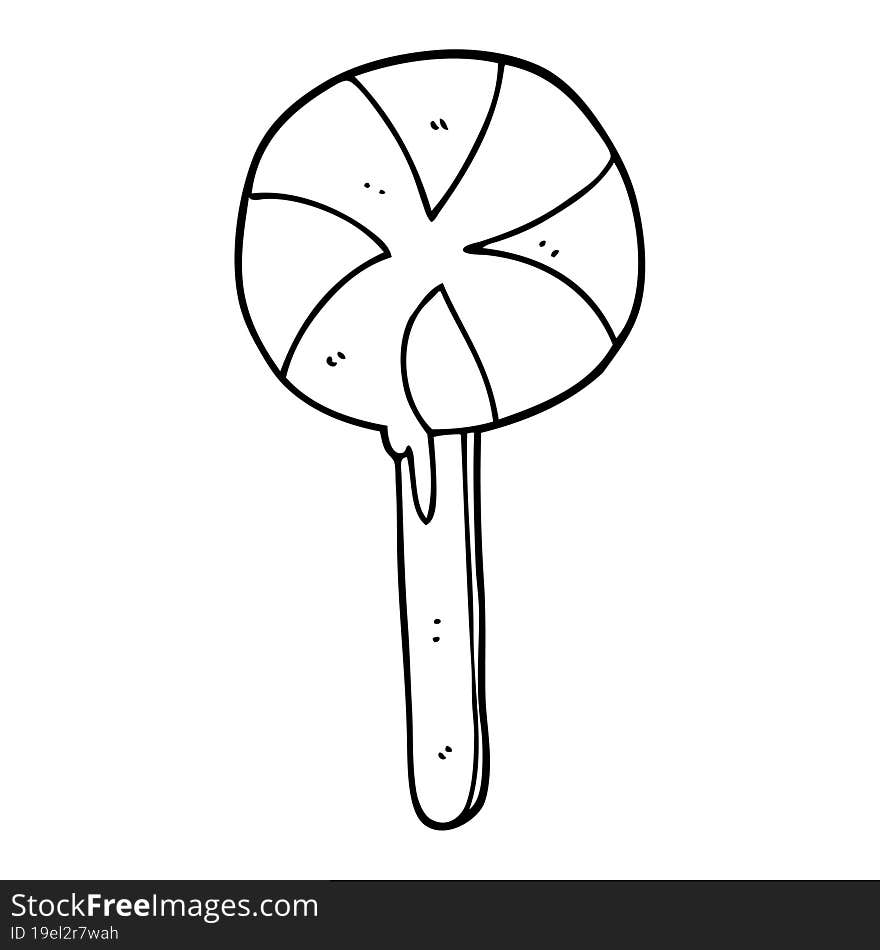 cartoon lollipop