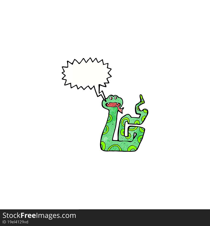 hissing snake cartoon