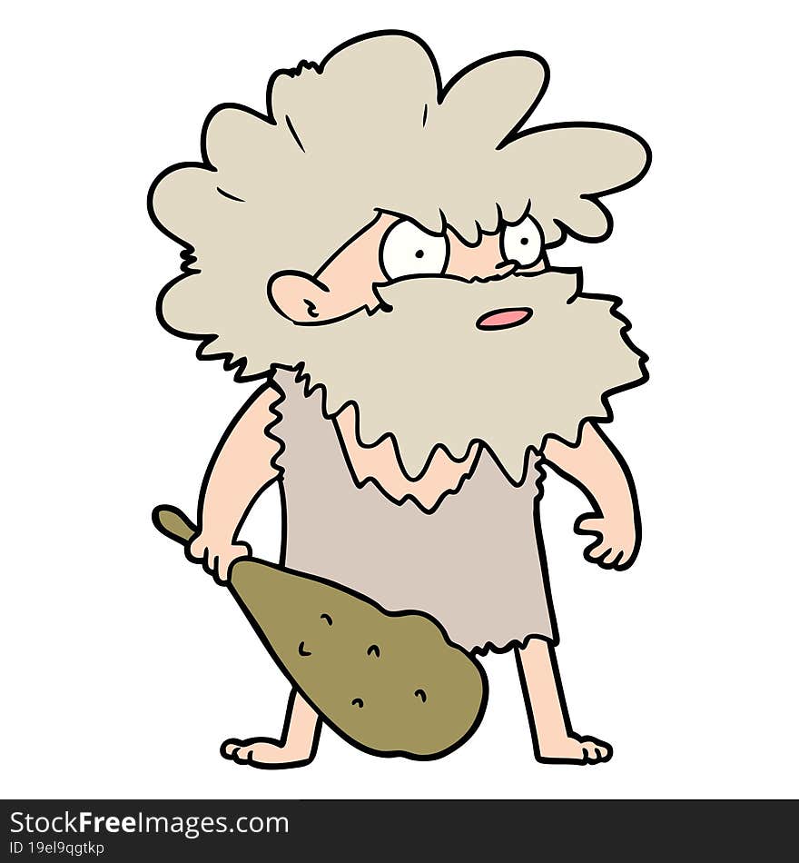 cartoon cave man. cartoon cave man