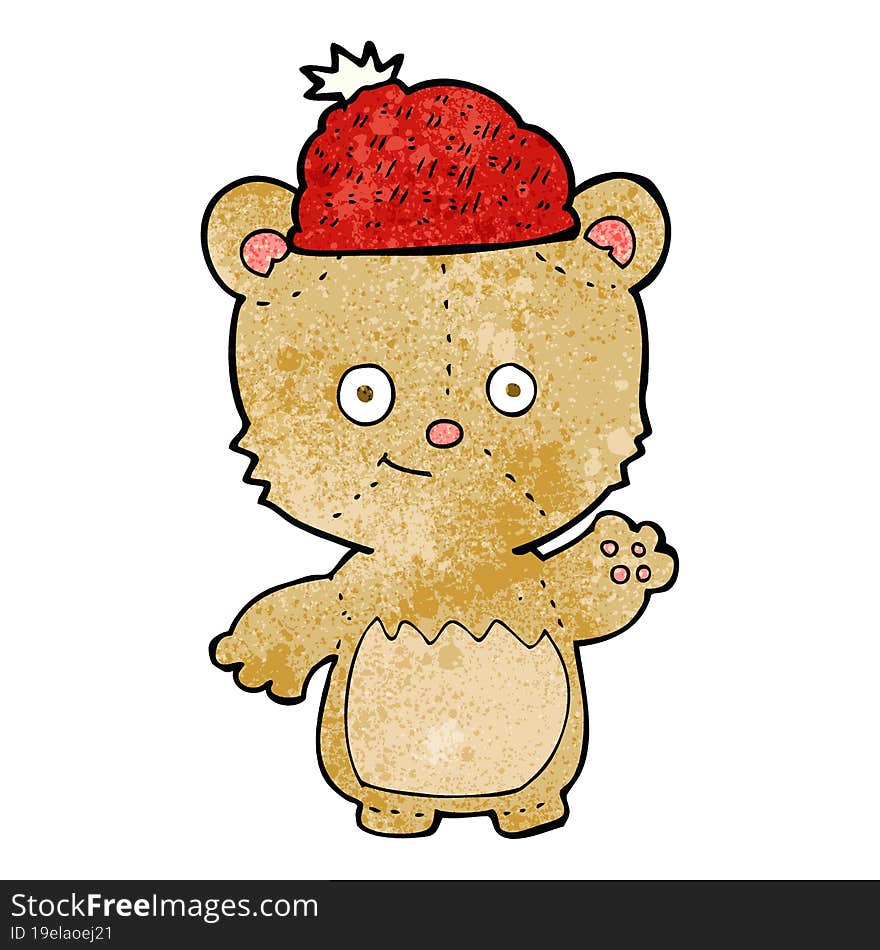 Cartoon Bear In Hat