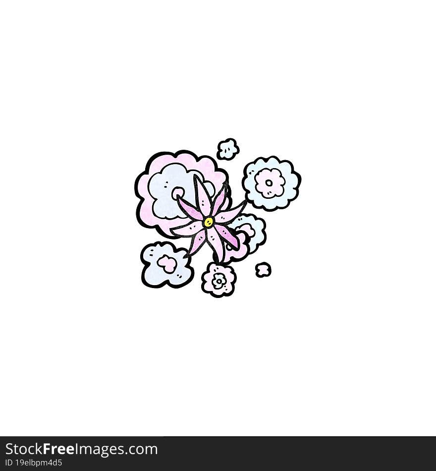 Decorative Flower Cartoon Element